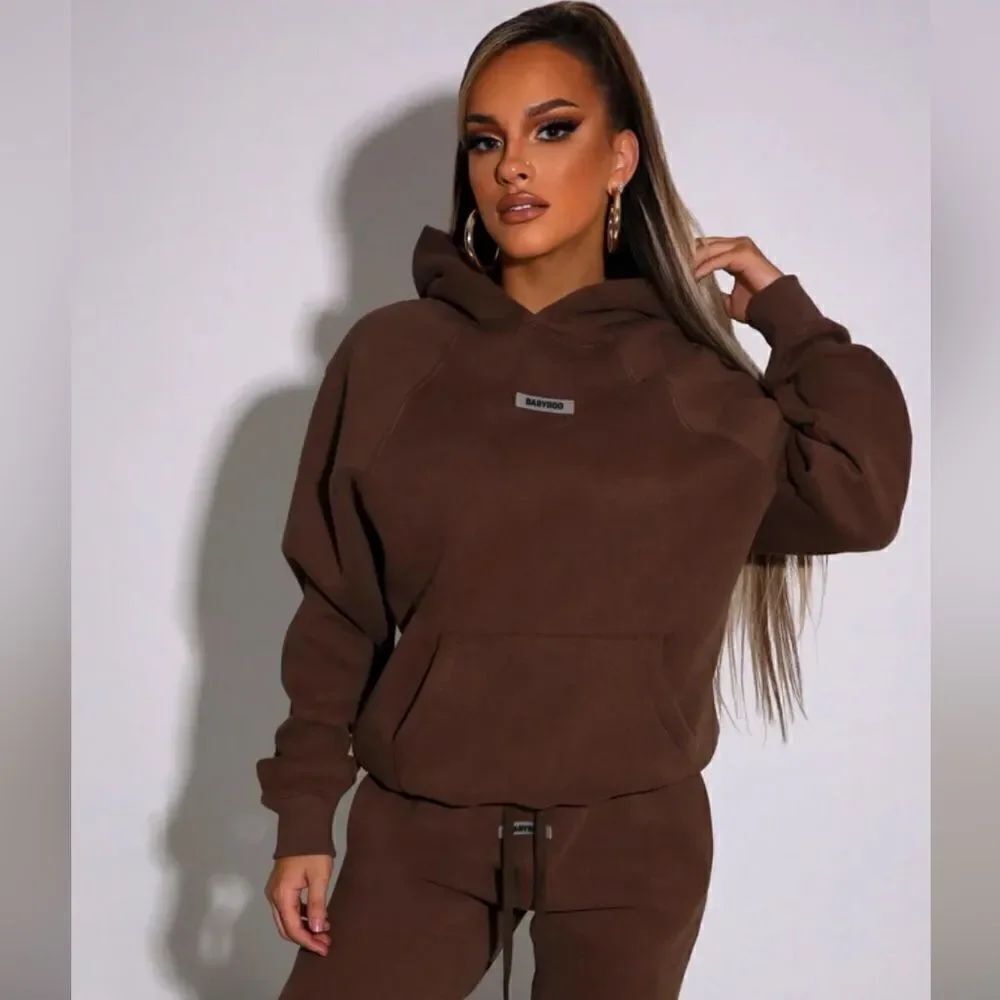 BABYBOO IVY LUXE HOODIE CHOCOLATE NEW WITH TAGS